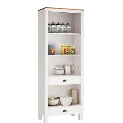 75x205x40 cm Landhausregal in Weiß - Canarius^Wohnen Sale