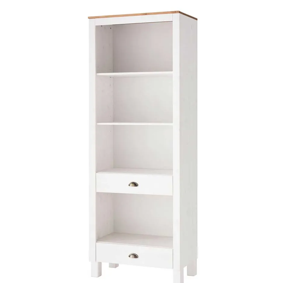 75x205x40 cm Landhausregal in Weiß - Canarius^Wohnen Sale