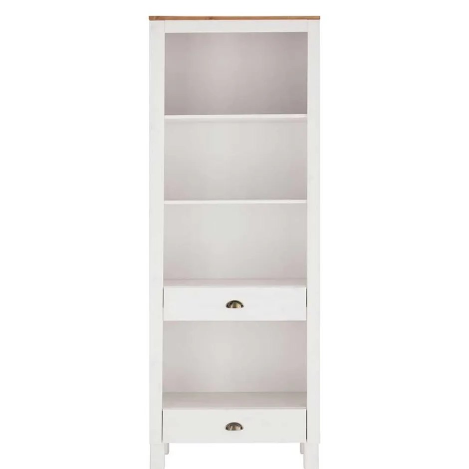 75x205x40 cm Landhausregal in Weiß - Canarius^Wohnen Sale