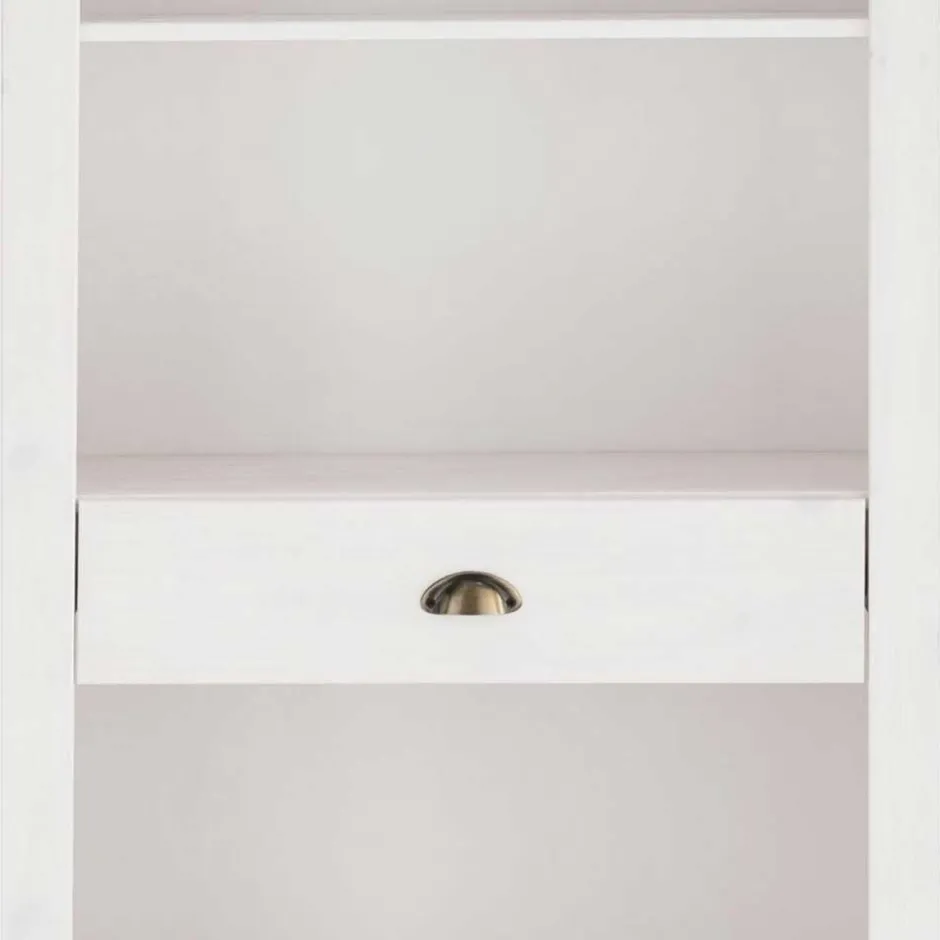 75x205x40 cm Landhausregal in Weiß - Canarius^Wohnen Sale