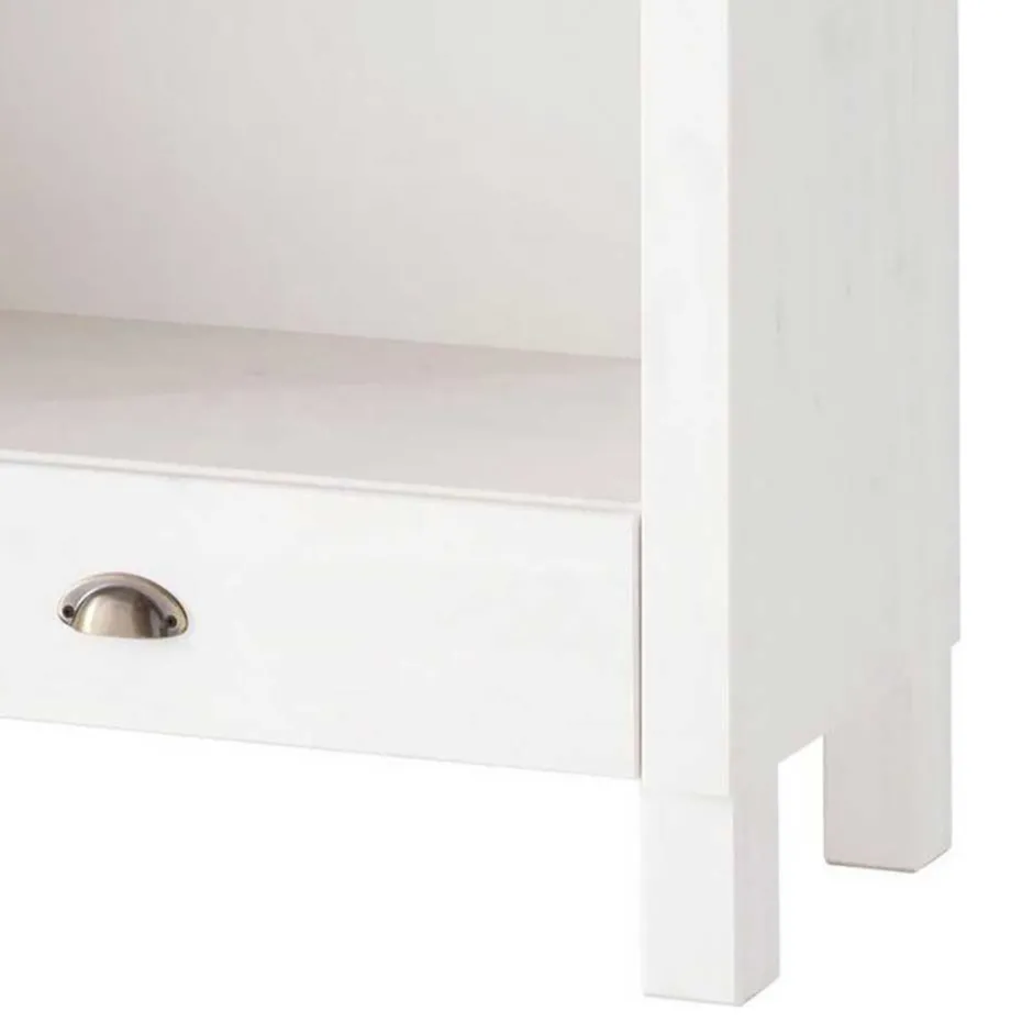 75x205x40 cm Landhausregal in Weiß - Canarius^Wohnen Sale