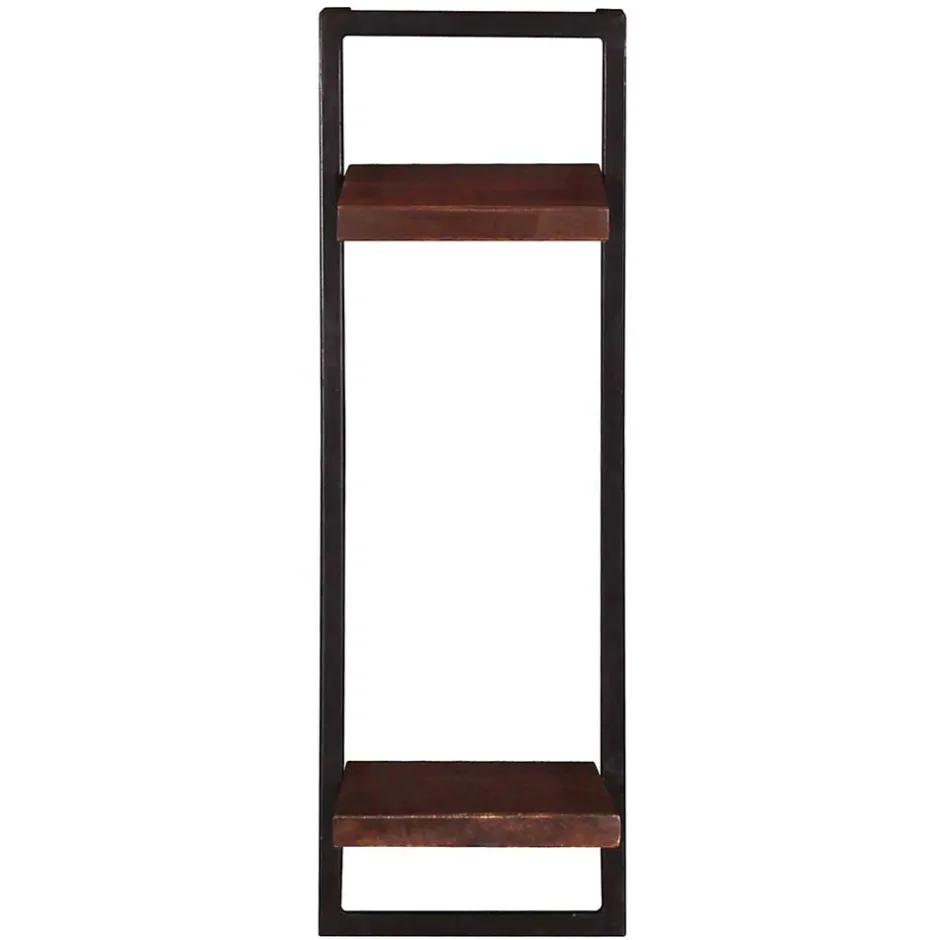 30x80x11 cm Metall Wandregal mit zwei Ablagen - Solapura^Wohnen Sale