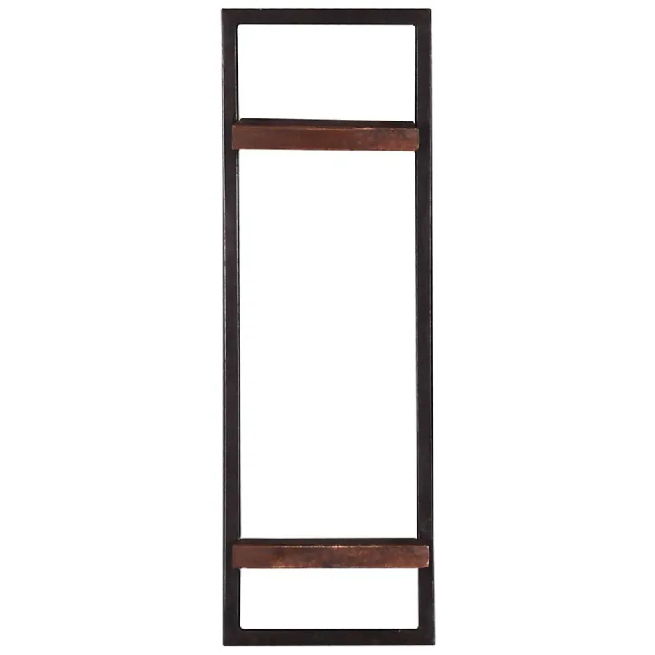30x80x11 cm Metall Wandregal mit zwei Ablagen - Solapura^Wohnen Sale