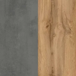 130x40x35 cm Midi Badschrank in Beton & Wildeiche - Mia^Wohnen Outlet