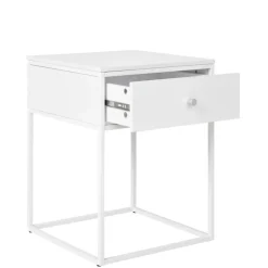 Wohnen 40x55x40 cm Nachttisch in Weiß - Vignola