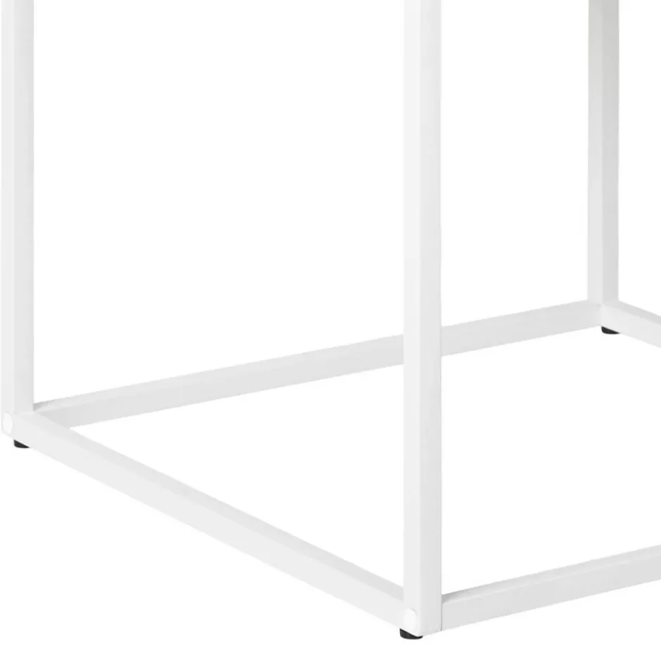 Wohnen 40x55x40 cm Nachttisch in Weiß - Vignola