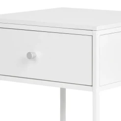 Wohnen 40x55x40 cm Nachttisch in Weiß - Vignola