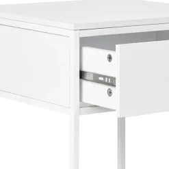 Wohnen 40x55x40 cm Nachttisch in Weiß - Vignola