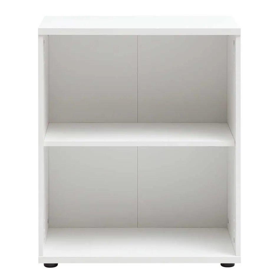 65x80x35 cm Ordnerregal mit zwei Fächern in Weiß - Radiassu^Wohnen Outlet