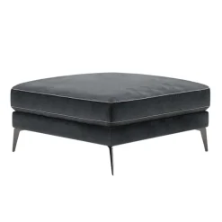 84x49x84 cm Polsterhocker in Anthrazit Samt - Temir^Wohnen Online