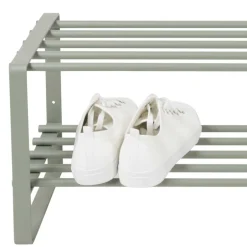 70x29x27 cm Schuhregal aus Stahl in Graugrün - Mion^Wohnen Outlet