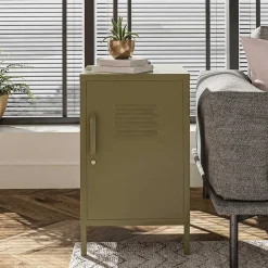 38x69x40 cm 1-türige Kommode in Oliv Grün - Austral^Wohnen Discount