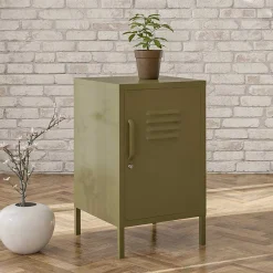 38x69x40 cm 1-türige Kommode in Oliv Grün - Austral^Wohnen Discount