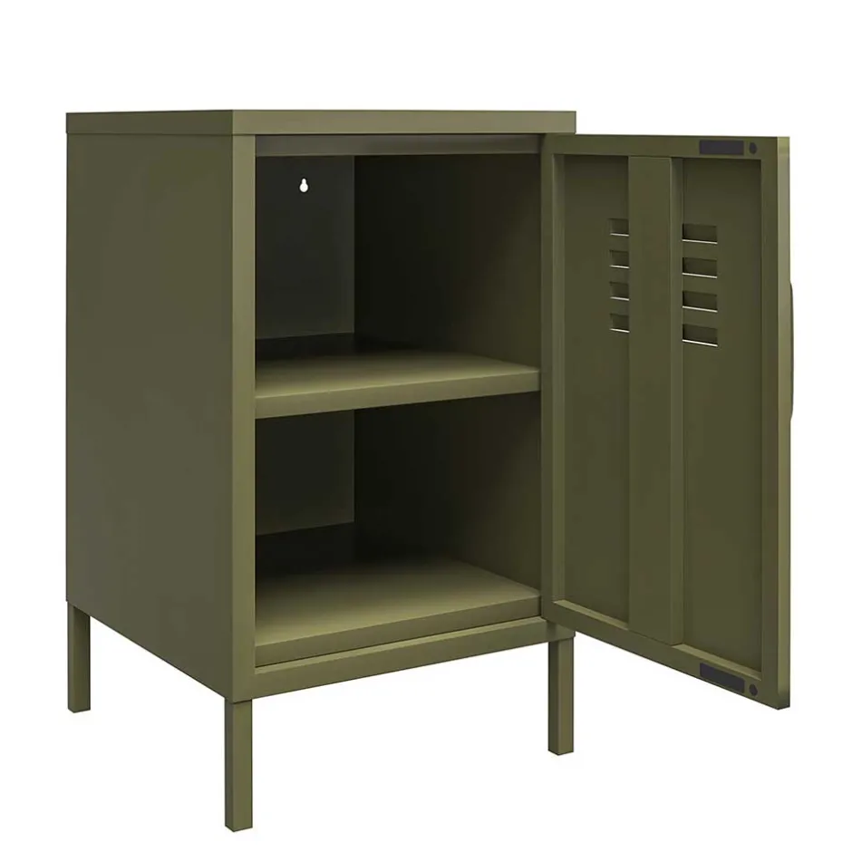 38x69x40 cm 1-türige Kommode in Oliv Grün - Austral^Wohnen Discount