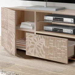 121x57x42 cm TV Board in Dekor Eiche Sonoma - Bielvas^Wohnen New