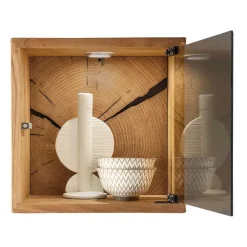 34x34x20 cm Wandvitrine in Wildeiche - Acapella^Wohnen New