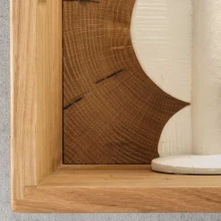 34x34x20 cm Wandvitrine in Wildeiche - Acapella^Wohnen New