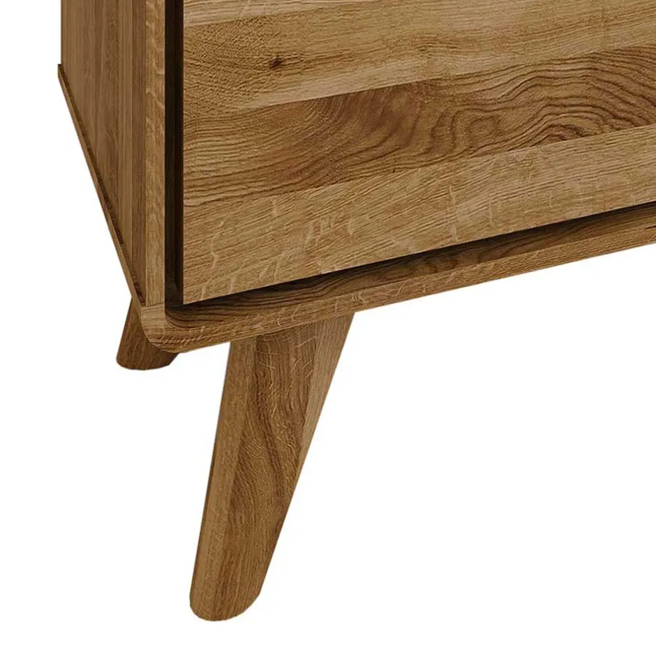 Wohnen 120x48x40 cm Wildeiche TV Element mit Tür - Eavy