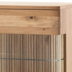 150x121x37 cm Wohnzimmer Schrank in Eiche Bianco - Crupean^Wohnen New