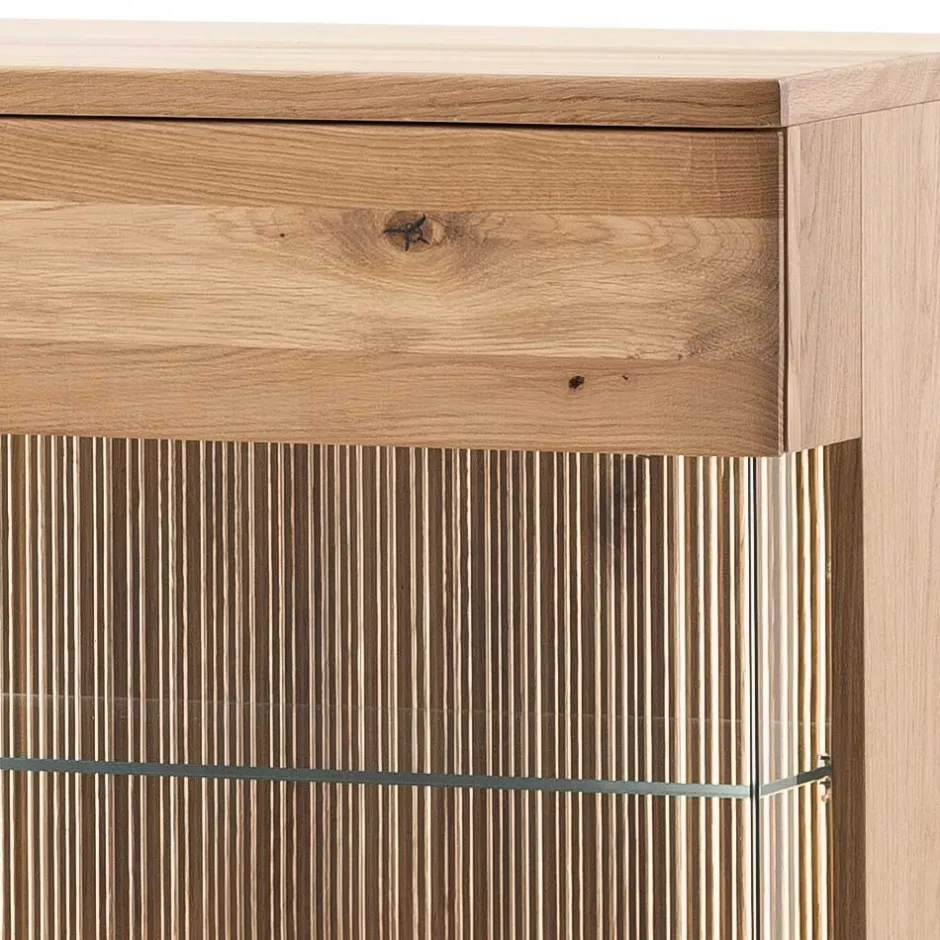 150x121x37 cm Wohnzimmer Schrank in Eiche Bianco - Crupean^Wohnen New