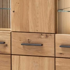 150x121x37 cm Wohnzimmer Schrank in Eiche Bianco - Crupean^Wohnen New