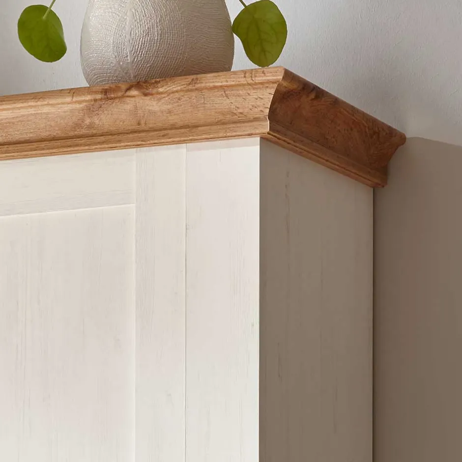 102x139x44 Country Highboard zweifarbig - Diatara^Wohnen New