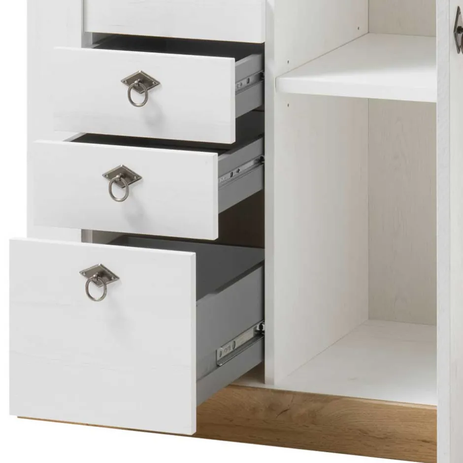 102x139x44 Country Highboard zweifarbig - Diatara^Wohnen New