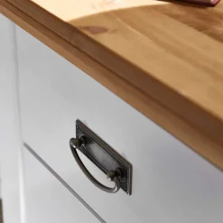 Wohnen 106x91x50 Country Style Kommode zweifarbig - Sibiuta