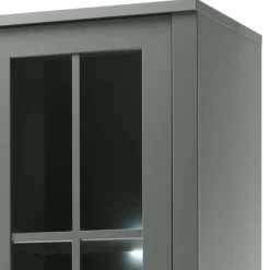 50x197x43 Country Vitrine in Dunkelgrün - Niestov^Wohnen Hot