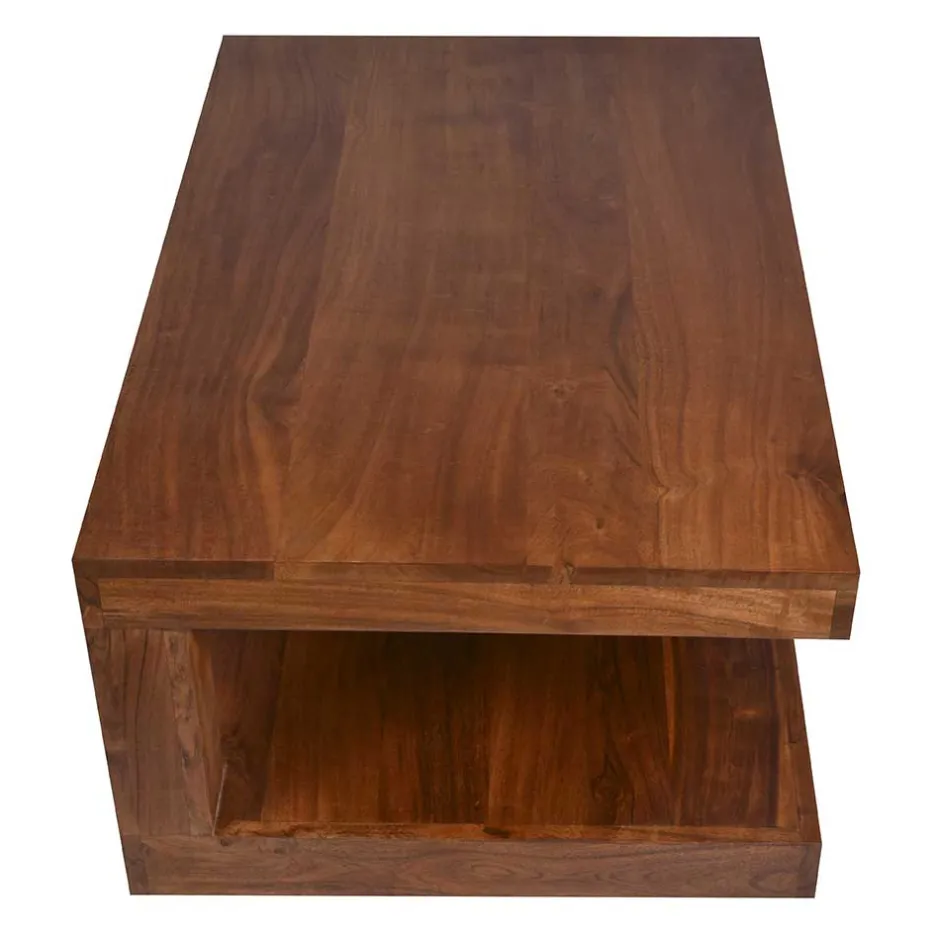 Wohnen 90x40x60 Design Couchtisch aus massivem Holz - Macherie