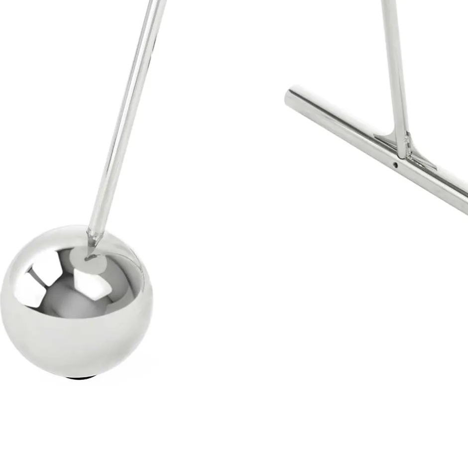 46x60x46 Design Glastisch in Weiß & Silber - Twinta^Wohnen Clearance