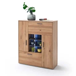 104x123x37 Design Highboard aus Holz & MDF - Assela^Wohnen Discount