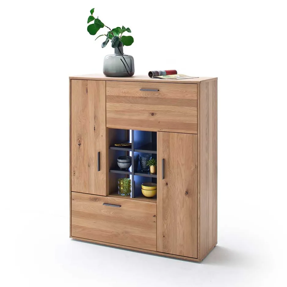 104x123x37 Design Highboard aus Holz & MDF - Assela^Wohnen Discount