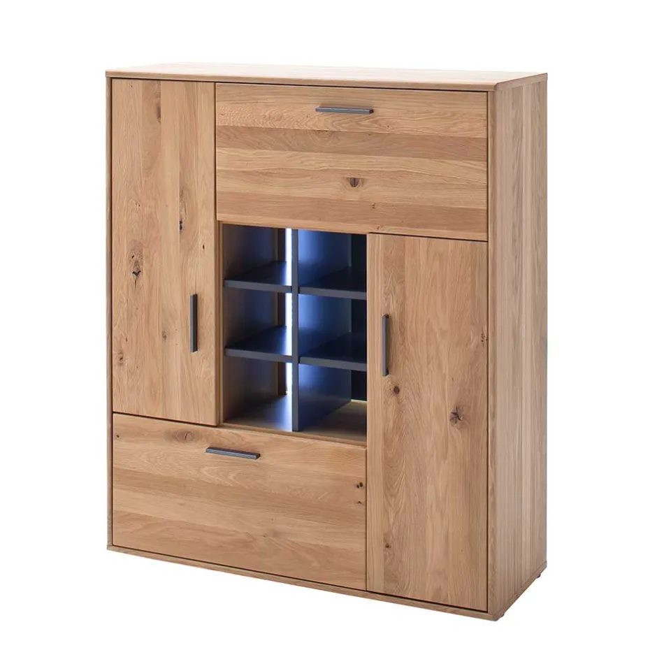 104x123x37 Design Highboard aus Holz & MDF - Assela^Wohnen Discount