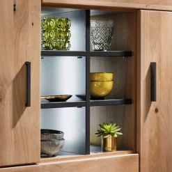 104x123x37 Design Highboard aus Holz & MDF - Assela^Wohnen Discount