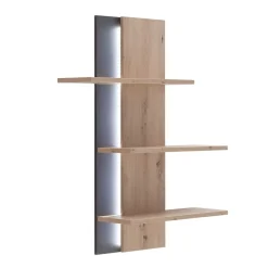 Wohnen 95x118x25 Design Hängeregal in Eiche Optik - Nikdus