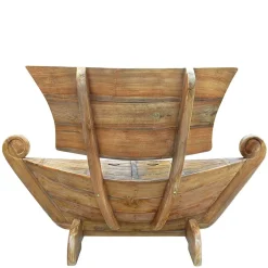 145x99x65 Design Holzbank in Boot Optik - Teako^Wohnen Online