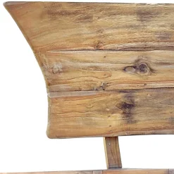 145x99x65 Design Holzbank in Boot Optik - Teako^Wohnen Online