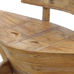 145x99x65 Design Holzbank in Boot Optik - Teako^Wohnen Online