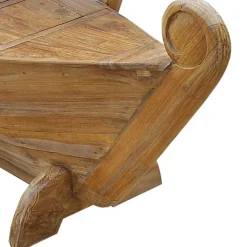 145x99x65 Design Holzbank in Boot Optik - Teako^Wohnen Online