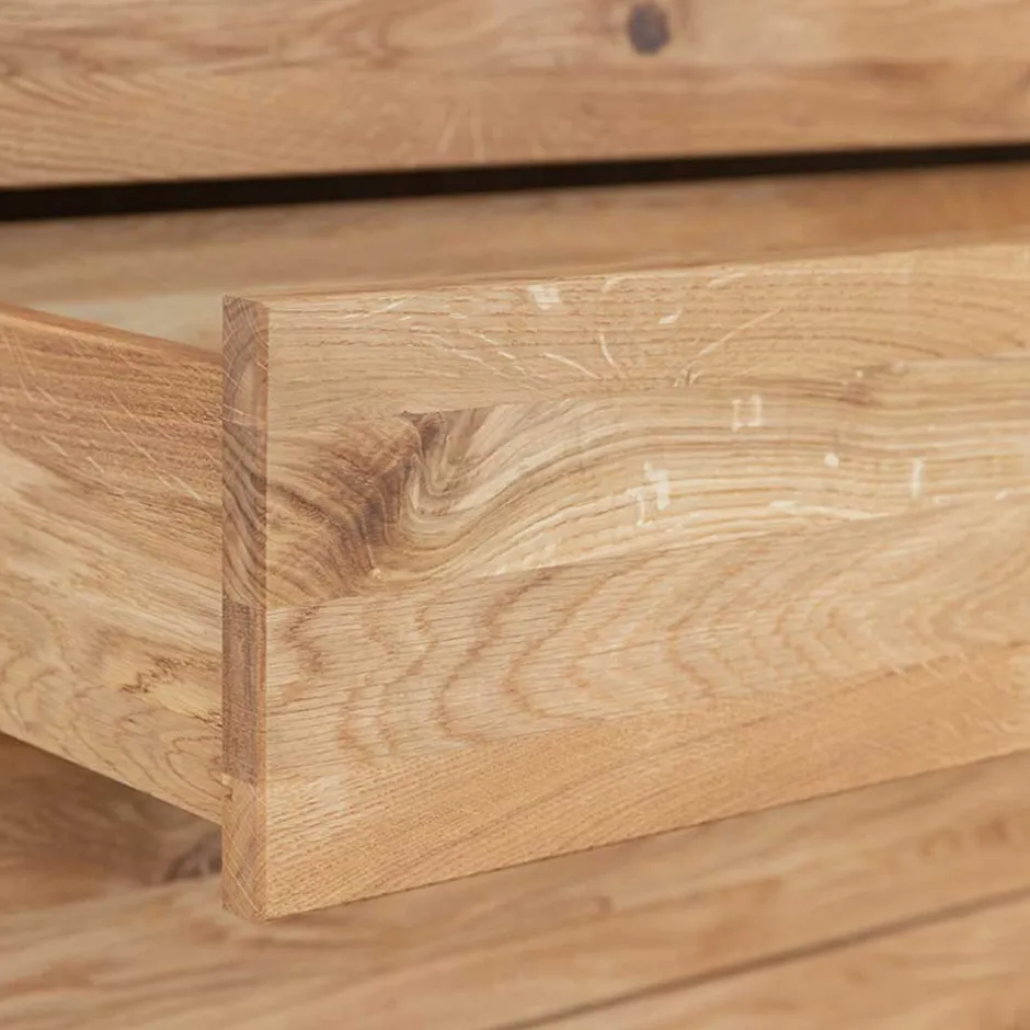 Wohnen 121x90x45 Design Kommode mit vier Schubladen - Fabiella