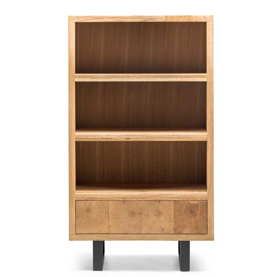 Wohnen 90x160x45 Design Regal aus Asteiche - Ventida