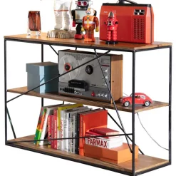 120x82x40 Design Regal aus Stahl & Holz - Offia^Wohnen Sale