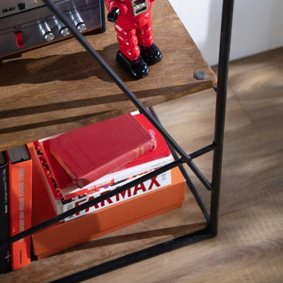 120x82x40 Design Regal aus Stahl & Holz - Offia^Wohnen Sale