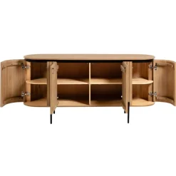 Wohnen 170x81x50 Design Sideboard in ovaler Form - Ilvenda
