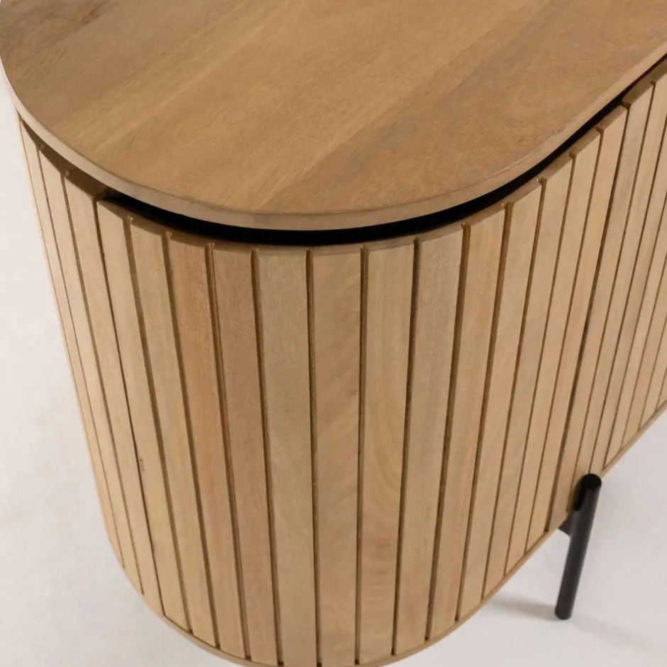 Wohnen 170x81x50 Design Sideboard in ovaler Form - Ilvenda