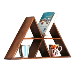 70x35x10 Design Wandregal Dreiecke - Rundo^Wohnen Outlet