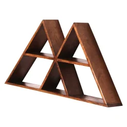 70x35x10 Design Wandregal Dreiecke - Rundo^Wohnen Outlet