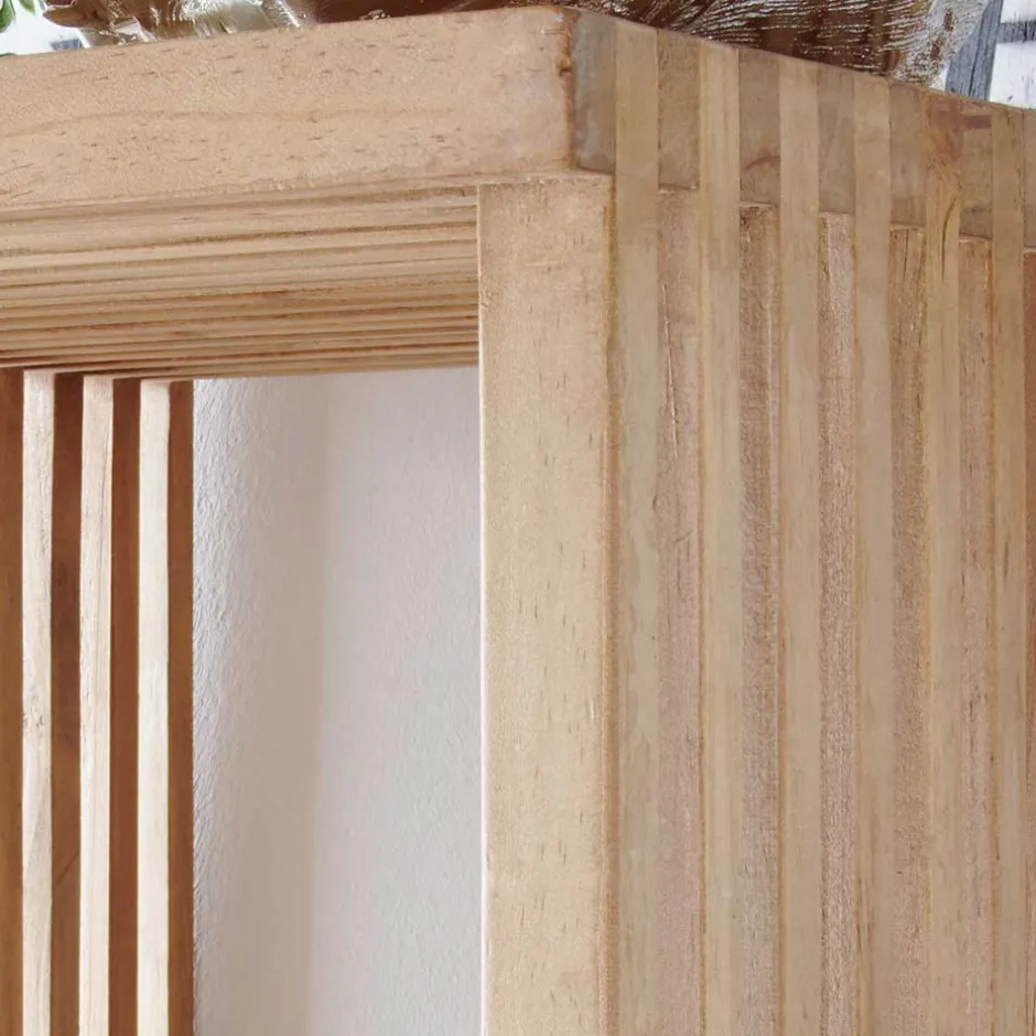 Wohnen 40x40x40 Design Würfelregal aus Teak massiv - Ariean