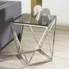 51x56x51 Designer Beistelltisch aus Rauchglas - Lova^Wohnen Discount